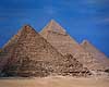 Giza pyramiderne. Giza pyramiderne - Fra venstre Mycerinus, Chephren og Cheops ( Scan af KOL7628 )  Giza / Cairo Egypten Afrika  Pyramide, pyramider