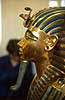 Tutankhamuns head mask in Egyptological Museum.  Cairo Egypt Africa  