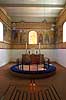 Frescos and the alter in Jelling Kirke   Denmark   churches
