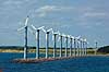 Windmill park in Denmark near Ebeltoft   Denmark Europe  wind energy electricity