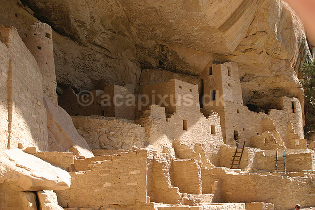 Cliff Palace. Cliff Palace i Mesa Verde National Park. En af Anasazi indianernes efterladte byer.; ; Mesa Verde National Park / Colorado; USA; Nord Amerika; ; Ancestral pueblo indianere, Ancestral puebloans