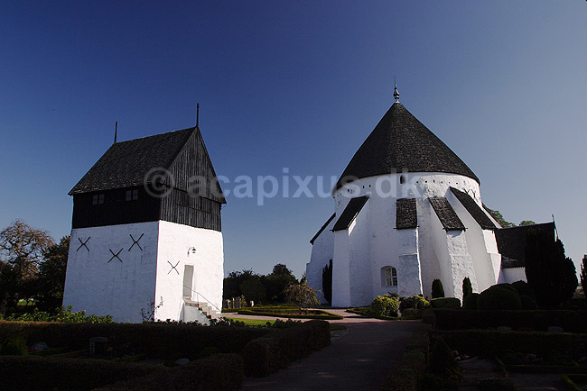 �sterlars. �sterlars Kirke - �ster Larsker; ; �sterlars / Bornholm; Danmark; ; ; Rundkirke, rundkirker, kirke, kirker, kristendom, religion
