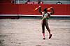 Tyref�gtning. Matadoren g�r klar til at s�tte et par banderillas  Plaza de Toros Monumental / Barcelona Spanien Europa  
