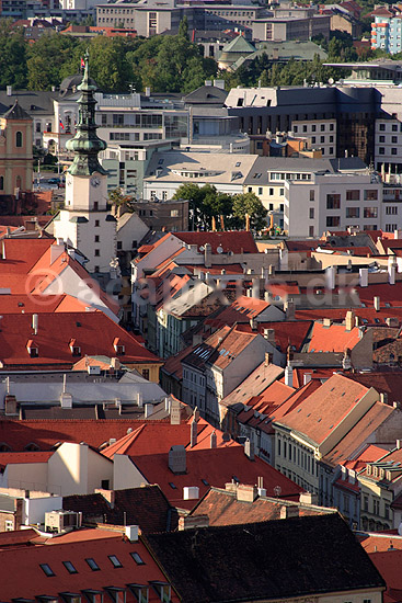 Bratislava. Udsigt over Bratislava set fra Novy Most; ; Bratislava; Slovakiet; ; ; 