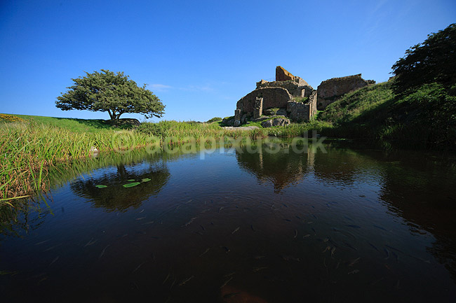 Hammershus. Hammershus slotsruin; ; Bornholm; Danmark; ; ; Ruiner, Ruins, F�stninger