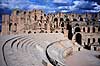 Amphiteateret i El Jem. Amphiteateret i El Jem (El Djem). ( Scan af KOL947 )   El Jem Tunesien Afrika  Amfiteater, romerriget