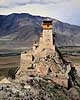 Yumbulagang. Yumbulagang - Gammel borg, nu anvendt som munke-kloster ( Scan af KOL4355 )  Tsetang Tibet ( Kina ) Asien  Yumbu Lhakhang, Zetang