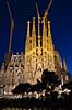 La Sagrada Familia. Byggekraner over Gaudis uf�rdige kirke, Sagrada Familia, i Barcelona  Barcelona Spanien   Temple Expiatori de la Sagrada Familia, Basilica and Expiatory Church of the Holy Family, Antoni Gaudi, UNESCO world heritage