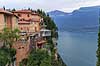 Gardas�en. Udsigt over Gardas�en, Lago di Garda, fra byen Pieve med bjerge i baggrunden  Gardas�en / Pieve Italien  landskaber 25010 Pieve BS, s�er