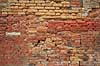 Murv�rk. Gammel slidt mur i Venedig  Venedig Italien   Mursten, m�rtel, slidtage, huse