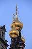 Aleksander Nevskij. Forgyldte l�gkupler p� Den russiske kirke, Bredgade 53  K�benhavn Danmark   Kirker, kristendom, religion