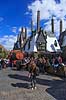 Universal Islands of Adventure. Hogsmeade i The Wizarding World of Harry Potter -  i Universal Theme Park i Orlando  Orlando / Florida USA   Forlystelsespark, forlystelsesparker, turisme