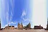 Frederiksborg. 360 graders panorama fra den ydre g�rdsplads p� Frederiksborg Slot.  Hiller�d Danmark  sev�rdigheder slotte, arkitektur, borge, panoramaer