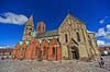 Ribedomkirke. Ribe Domkirke (Vor Frue Kirke Maria) p� Torvet i Ribe  Ribe Danmark  Sev�rdigheder Kirker, Domkirker, kristendom, 