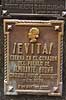 Eva Peron. Mindeplade p� Eva Perons gravmonument p� Recoleta kirkeg�rden i Buenos Aires  Buenos Aires Argentina Sydamerika  Cementerio de la Recoleta, Evita, kirkeg�rde