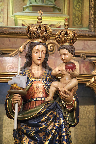 Maria og Jesusbarnet. Iglesia Nuestra Se�ora Del Pilar; ; Buenos Aires; Argentina; Sydamerika; ; Kirker, religion, kristendom