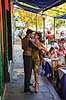Tango. Street-tango p� fortovsrestaurant i Magallanes gaden i La Boca i Buenos Aires  Buenos Aires Argentina Sydamerika  