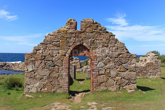 Salomons Kapel. Salomons Kapel ved Hammer Knude; ; Bornholm; Danmark; ; Sev�rdigheder; Turistattraktion