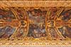Versailles. Malerier i loftet i spejlsalen i Versailles (Hall of Mirrors, Grande Galerie, Galerie des Glaces)  Chateau de Versailles / Paris Frankrig   Sev�rdigheder