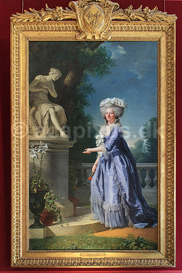Versailles. Maleri af Victoire de France p� Varsailles Slottet, Marie Louise Therese Victoire de France; ; Chateau de Versailles / Paris; Frankrig; ; ; Sev�rdigheder