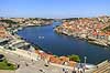 Porto. Floden Duoro l�ber imellem byerne Porto (th) og Vila Nova de Gaia (tv)  Vila Nova de Gaia / Porto Portugal   