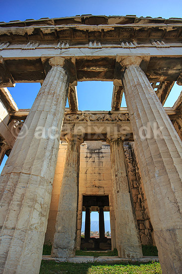 Hephaestus templet. Temple of Hephaestus p� Den athenske agora (samlingssted). Hephaestus regnes for det bedst bevarede gr�ske tempel; ; Athen; Gr�kenland; ; Sev�rdigheder; Hellas, Acropolis, templer
