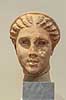 Artemis. Hovedet fra en Artemis stature, Udstillet Ark�ologisk Museum i Athen  Nationalark�ologisk Museum / Athen Gr�kenland  Sev�rdigheder Hellas, ark�ologi, historie, museum, udstillinger