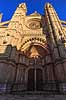 Domkirken i Palma de Mallorca. Indgangsportalen til Catedral-Bas�lica de Santa Mar�a de Mallorca - domkirken - i Palma de Mallorca  Palma de Mallorca Spanien  Sev�rdigheder Kirke, kirker, domkirker, kristendom, katolsk, religion