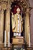 Pave Johannes Paul 2. Statue af Pave Johannes Paul 2 (Joan Pau II, Joan Pablo II) i Domkirken (Catedral-Bas�lica de Santa Mar�a) i Palma de Mallorca  Palma de Mallorca Spanien  Sev�rdigheder Kirke, kirker, domkirker, kristendom, katolsk, religion, paver, Pope John Paul II