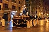 P�skeprocession i Palma de Mallorca. P�ske procession p� Passeig del Born i Palma de Mallorca under La Semana Santas (den hellige uge)  Palma de Mallorca Spanien  Sev�rdigheder Kristendom, katolsk, religion, p�sken