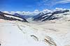 Grosser Aletschgletscher. Udsigt over Jungfraufirn, Konkordiaplatz og Grosser Aletschgletscher (Aletsch-gletsjeren) fra Jungfraujoch - Aletschgletscheren er Europas st�rste gletcher  Jungfraujoch Schweiz   Alperne, bjerglandskab, Alpelandskab, Aletsch Glacier, gletsjer, Concordiapladsen