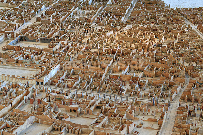 Pompeji. Miniature model af Pompeji p� Ark�ologisk Museum i Napoli; ; Museo Archeologico Nazionale di Napoli� / Napoli / Campania; Italien; ; Sev�rdigheder; Ark�ologi, vulkaner, vulkanudbrud, pyroplastisk flow, pyroplasma, Vesuvius, Vesuv, naturkatastrofer, turistsev�rdigheder, sev�rdigheder, turisme, Romerriget, romerne, ruiner, ruinbyer