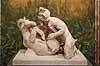 Pan og ged fra Herculeanum. Us�dvanlig marmor skulpur af Pan der har sex med en ged - fra Herculeanum - udstillet p� Ark�ologisk Museum i Napoli  Museo Archeologico Nazionale di Napoli� / Napoli / Campania Italien  Sev�rdigheder Museer, ark�ologi