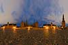 Frederiksborg Slot. Den ydre g�rdsplads p� Frederiksborg Slot - 360 graders panorama  Hiller�d Danmark  sev�rdigheder Hiller�dsholm G�rd, slotte, arkitektur, borge, panoramaer, Kongeslot, ren�ssance slot, Det National Historiske Museum, Hans van Steenwinckel den yngre, Frederik 2, Christian 4