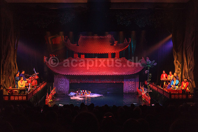 Dukke teater i Hanoi. Thang Long Water Puppet Theatre i Hanoi; ; Thang Long Water Puppet Theatre / Hanoi; Vietnam; ; Sev�rdigheder; Teatre, underholdning, turisme, orkester, orkestre