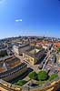Christianshavn og K�benhavn City. Christianshavn og K�benhavn City set fra Vor Frelser Kirke. Med bla Christiansborg, den nedbr�ndte B�rsen, Den Sorte Diamant, Udenrigsministeriet, Nikolaj Kunsthal og Holmens Kanal  Christianshavn / K�benhavn Danmark  sev�rdigheder Storby, beboelseshuse, lejligheder, etageejendomme, spir, t�rne, Stor K�benhavn