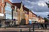 Torvet og Brogade i K�ge. Torvet og Brogade med gamle byhuse i K�ge  K�ge Danmark  Sev�rdigheder gader, byhuse, str�der