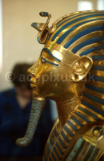 Tutankhamuns ansigtsmaske p� Egyptologisk Museum; ; Cairo; Egypten; Afrika; ; 