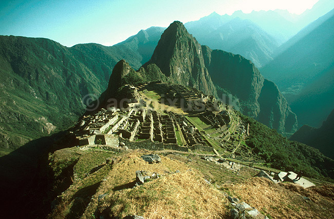 Machu Picchu set fra Intipuncu.; ; Inca Trail / Cuzco; Peru; Syd Amerika; ; 