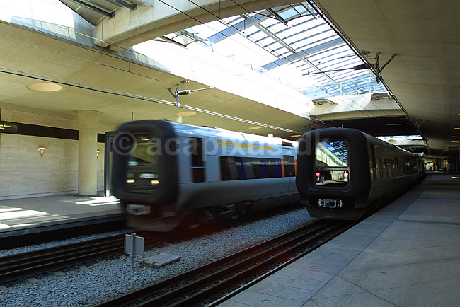 Togstationen ved Kastrup Lufthavn; ; Kastrup / K�benhavn; Danmark; Europa; bussines; transport