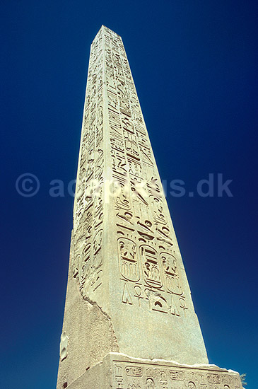 Luxor Tempel, Obelisk Luxor Tempel er dediceret Amun.; ; Luxor; Egypten; Afrika; ; sev�rdigheder