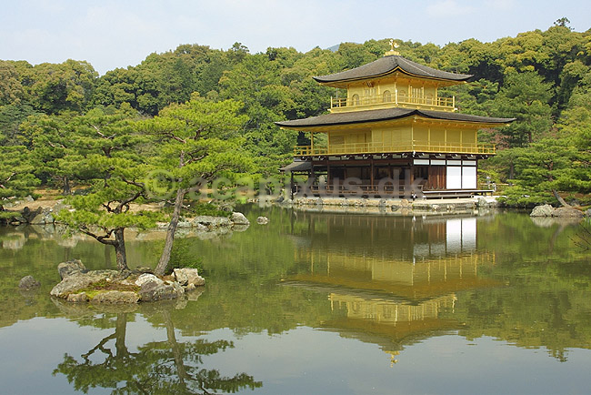 Kinkaku-ji. Den forgyldte pagode ved Kinkaku-ji; ; Kinkaku-ji / Kyoto; Japan; Asien; ; templer