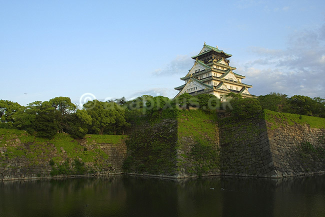 Osaka-jo. Osaka-jo f�stningen i Osaka; ; Osaka-jo / Osaka; Japan; Asien; ; h�jhuse