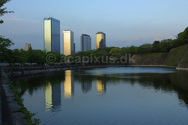 Osaka Bussiness Park. Skyskrabere i Osaka Bussiness Park; ; Osaka; Japan; Asien; ; h�jhuse reflektioner