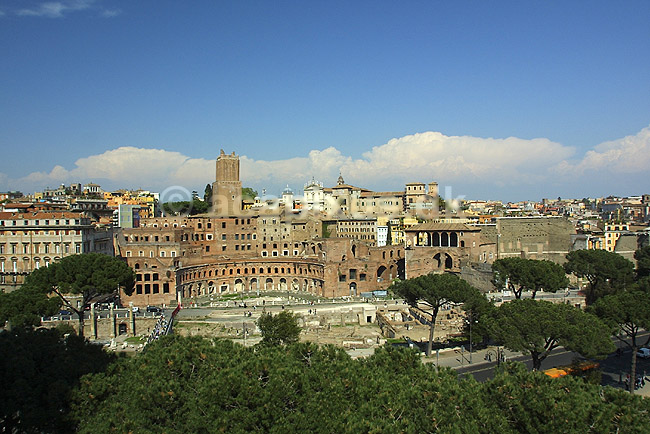 Foro di Traiano. Foro di Traiano, Mercati di Traiano, Trajans Markets i Rom; ; Rom; Italien; Europa; ; romerriget, turistsev�rdigheder