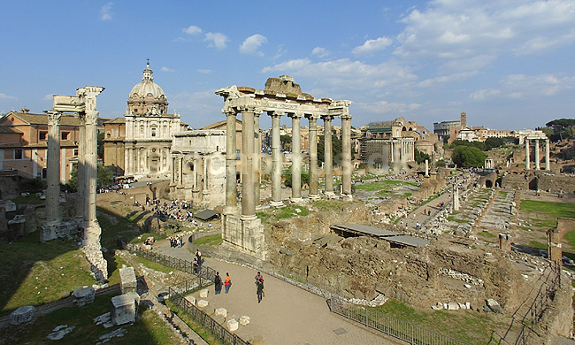Foro Romano. Forum Romanum i Rom; ; Rom; Italien; Europa; ; romerriget, turistsev�rdigheder