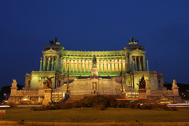 Monumento Vittorio Emanuele II. Monumento Vittorio Emanuele II p� Campidoglio i Rom; ; Rom; Italien; Europa; ; turistsev�rdigheder