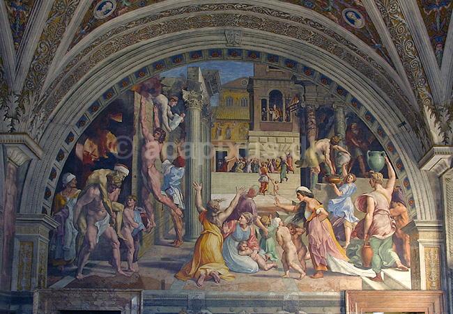 Vatikanmuseet. V�gmalerie i Vatikanmuseet i Rom; ; Rom; Italien; Europa; ; turistsev�rdigheder, paven, paved�mmet, Vatikanet, Vatikan Staten, sightseeing, freskoer