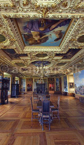 Frederiksborgslot. Interi�r p� Frederiksborg Slot; ; Hiller�d; Danmark; ; sev�rdigheder; slotte, arkitektur, borge